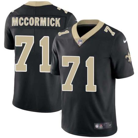 Black Dave McCormick Saints #71 Stitched American Football Jersey Custom Sewn-on Patches Mens Womens Youth