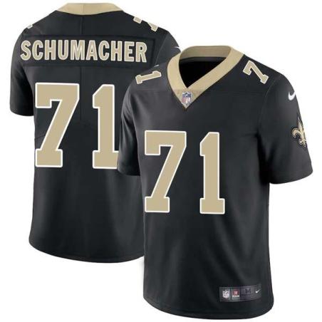 Black Kurt Schumacher Saints #71 Stitched American Football Jersey Custom Sewn-on Patches Mens Womens Youth