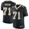 Black Ricky Siglar Saints #71 Stitched American Football Jersey Custom Sewn-on Patches Mens Womens Youth