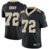 Black Leon Gray Saints #72 Stitched American Football Jersey Custom Sewn-on Patches Mens Womens Youth