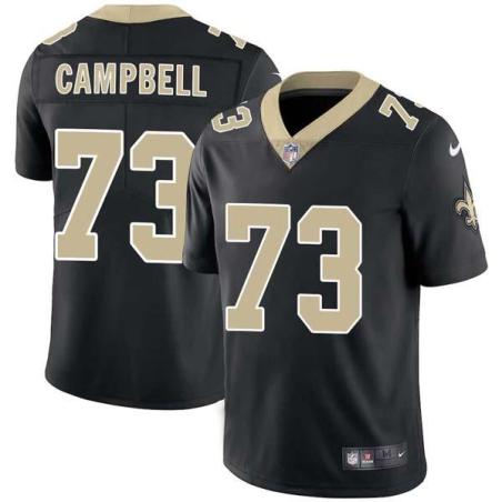 Black Joe Campbell Saints #73 Stitched American Football Jersey Custom Sewn-on Patches Mens Womens Youth