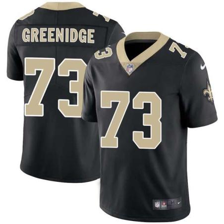 Black Ethan Greenidge Saints #73 Stitched American Football Jersey Custom Sewn-on Patches Mens Womens Youth