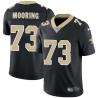 Black John Mooring Saints #73 Stitched American Football Jersey Custom Sewn-on Patches Mens Womens Youth