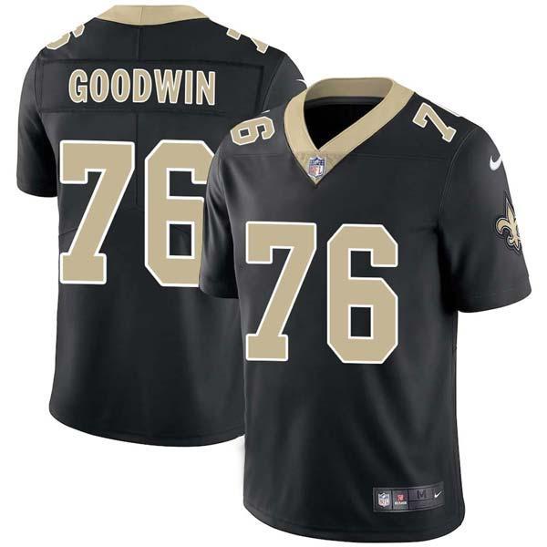 Black Jonathan Goodwin Saints #76 Stitched American Football Jersey Custom Sewn-on Patches Mens Womens Youth