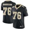 Black Don Morrison Saints #76 Stitched American Football Jersey Custom Sewn-on Patches Mens Womens Youth