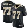 Black Gary Anderson Saints #77 Stitched American Football Jersey Custom Sewn-on Patches Mens Womens Youth