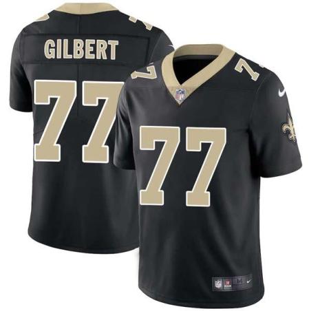 Black Daren Gilbert Saints #77 Stitched American Football Jersey Custom Sewn-on Patches Mens Womens Youth