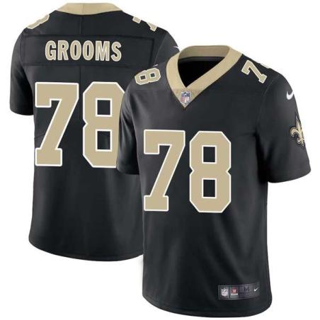 Black Elois Grooms Saints #78 Stitched American Football Jersey Custom Sewn-on Patches Mens Womens Youth