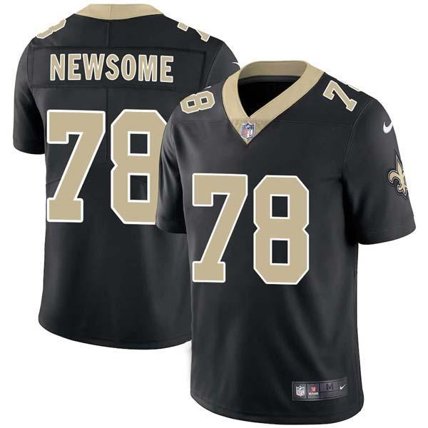 Black Billy Newsome Saints #78 Stitched American Football Jersey Custom Sewn-on Patches Mens Womens Youth