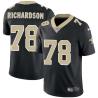 Black Bobby Richardson Saints #78 Stitched American Football Jersey Custom Sewn-on Patches Mens Womens Youth