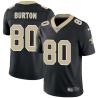 Black Larry Burton Saints #80 Stitched American Football Jersey Custom Sewn-on Patches Mens Womens Youth