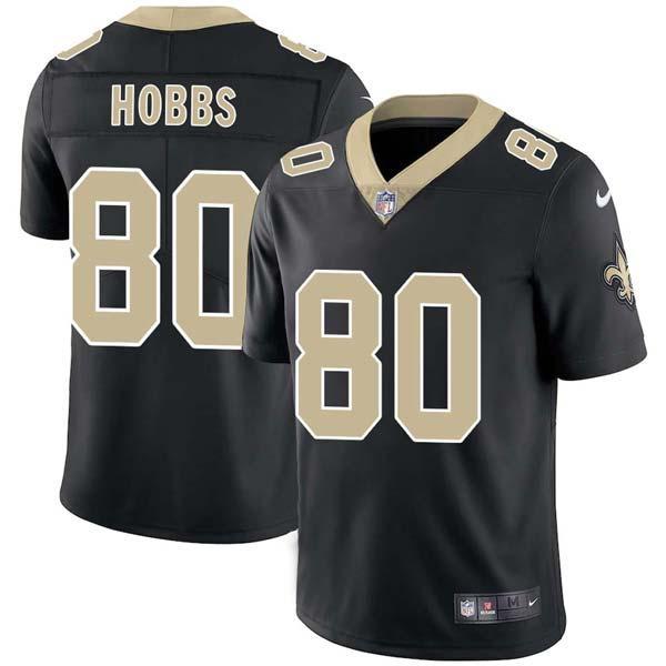 Black Daryl Hobbs Saints #80 Stitched American Football Jersey Custom Sewn-on Patches Mens Womens Youth