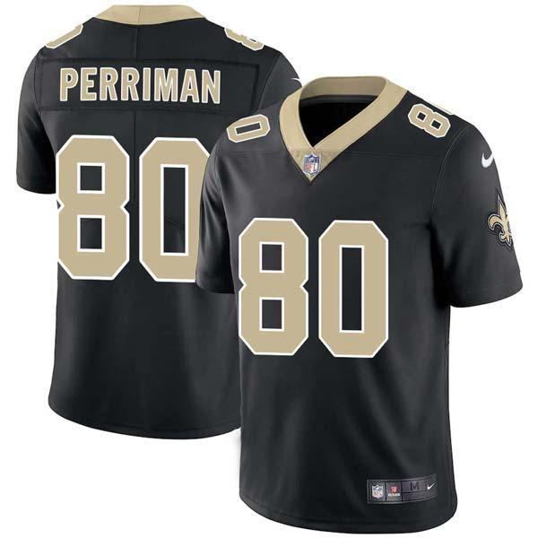 Black Brett Perriman Saints #80 Stitched American Football Jersey Custom Sewn-on Patches Mens Womens Youth