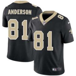 Black Jesse Anderson Saints #81 Stitched American Football Jersey Custom Sewn-on Patches Mens Womens Youth