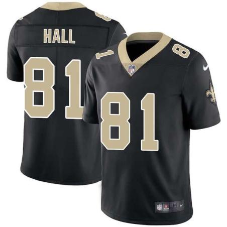 Black Lamont Hall Saints #81 Stitched American Football Jersey Custom Sewn-on Patches Mens Womens Youth