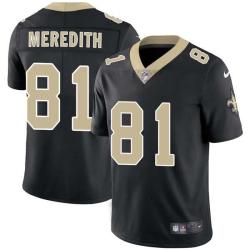 Black Cameron Meredith Saints #81 Stitched American Football Jersey Custom Sewn-on Patches Mens Womens Youth