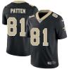 Black David Patten Saints #81 Stitched American Football Jersey Custom Sewn-on Patches Mens Womens Youth