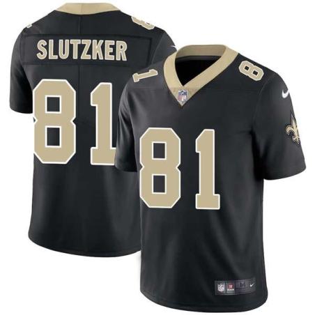 Black Scott Slutzker Saints #81 Stitched American Football Jersey Custom Sewn-on Patches Mens Womens Youth