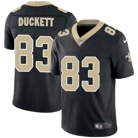 Black Kenny Duckett Saints #83 Stitched American Football Jersey Custom Sewn-on Patches Mens Womens Youth