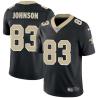 Black Juwan Johnson Saints #83 Stitched American Football Jersey Custom Sewn-on Patches Mens Womens Youth