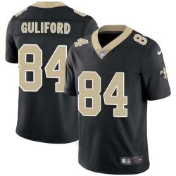 Black Eric Guliford Saints #84 Stitched American Football Jersey Custom Sewn-on Patches Mens Womens Youth