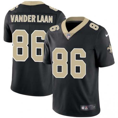 Black Jason Vander Laan Saints #86 Stitched American Football Jersey Custom Sewn-on Patches Mens Womens Youth