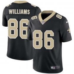 Black Richard Williams Saints #86 Stitched American Football Jersey Custom Sewn-on Patches Mens Womens Youth