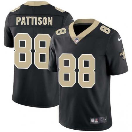 Black Mark Pattison Saints #88 Stitched American Football Jersey Custom Sewn-on Patches Mens Womens Youth