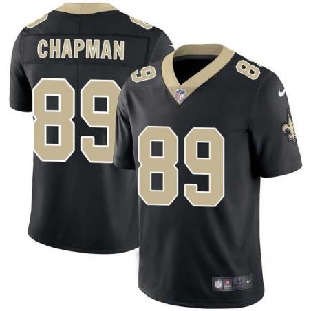 Black Gil Chapman Saints #89 Stitched American Football Jersey Custom Sewn-on Patches Mens Womens Youth