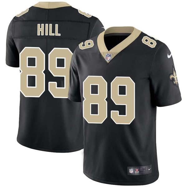 Black Josh Hill Saints #89 Stitched American Football Jersey Custom Sewn-on Patches Mens Womens Youth