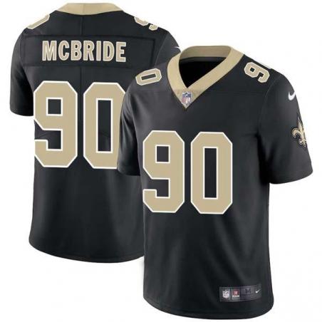 Black Turk McBride Saints #90 Stitched American Football Jersey Custom Sewn-on Patches Mens Womens Youth