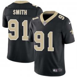 Black Brady Smith Saints #91 Stitched American Football Jersey Custom Sewn-on Patches Mens Womens Youth