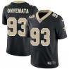 Black David Onyemata Saints #93 Stitched American Football Jersey Custom Sewn-on Patches Mens Womens Youth