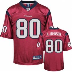 A Johnson Houston Football Jersey - Houston #80 Football Jersey(Red)