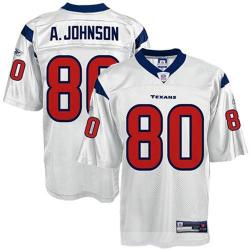 A Johnson Houston Football Jersey - Houston #80 Football Jersey(White)