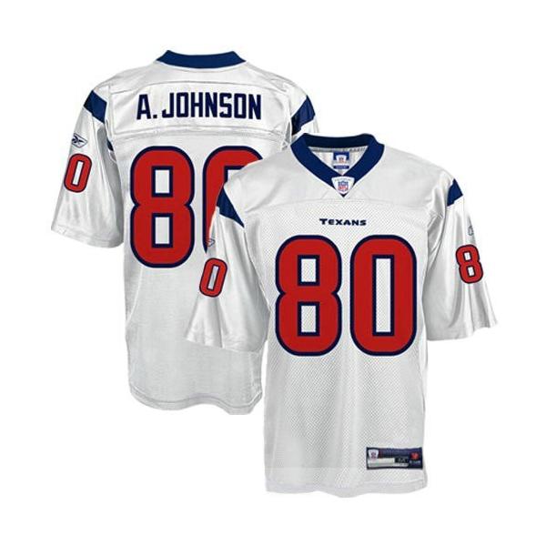 A Johnson Houston Football Jersey - Houston #80 Football Jersey(White)