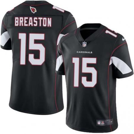 Black Steve Breaston Cardinals #15 Stitched American Football Jersey Custom Sewn-on Patches Mens Womens Youth