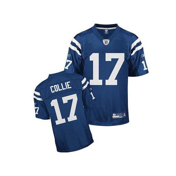 Austin Collie Indianapolis Football Jersey - Indianapolis #17 Football Jersey(Blue)