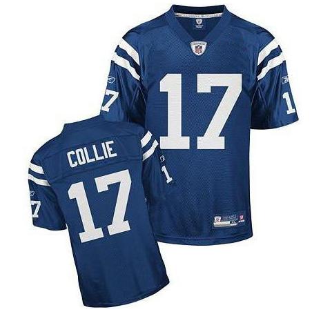 Austin Collie Indianapolis Football Jersey - Indianapolis #17 Football Jersey(Blue)