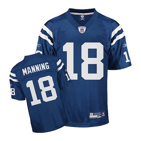 Peyton Manning Indianapolis Football Jersey - Indianapolis #18 Football Jersey(Blue)