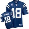 Peyton Manning Indianapolis Football Jersey - Indianapolis #18 Football Jersey(Blue with C Patch)