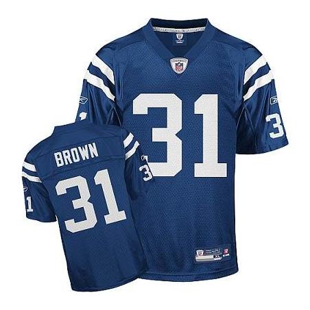 Donald Brown Indianapolis Football Jersey - Indianapolis #31 Football Jersey(Blue)