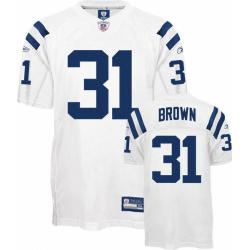 Donald Brown Indianapolis Football Jersey - Indianapolis #31 Football Jersey(White)