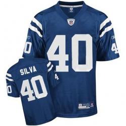 Jamie Silva Indianapolis Football Jersey - Indianapolis #40 Football Jersey(Blue)