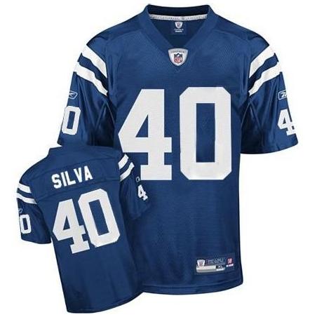 Jamie Silva Indianapolis Football Jersey - Indianapolis #40 Football Jersey(Blue)