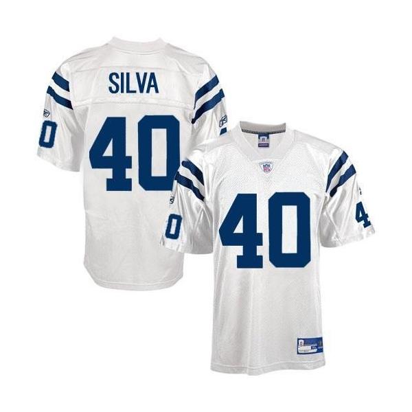 Jamie Silva Indianapolis Football Jersey - Indianapolis #40 Football Jersey(White)