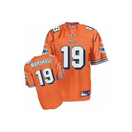 Brandon Marshall Miami Football Jersey - Miami #19 Football Jersey(Orange)