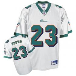 Ronnie Brown Miami Football Jersey - Miami #23 Football Jersey(White)