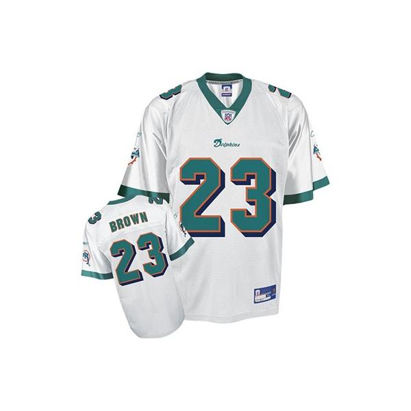 Ronnie Brown Miami Football Jersey - Miami #23 Football Jersey(White)