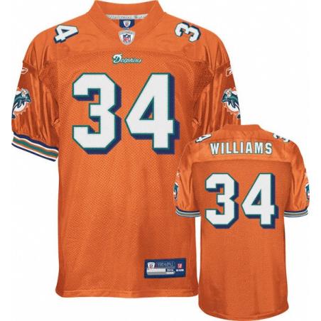 Ricky Williams Miami Football Jersey - Miami #34 Football Jersey(Orange)